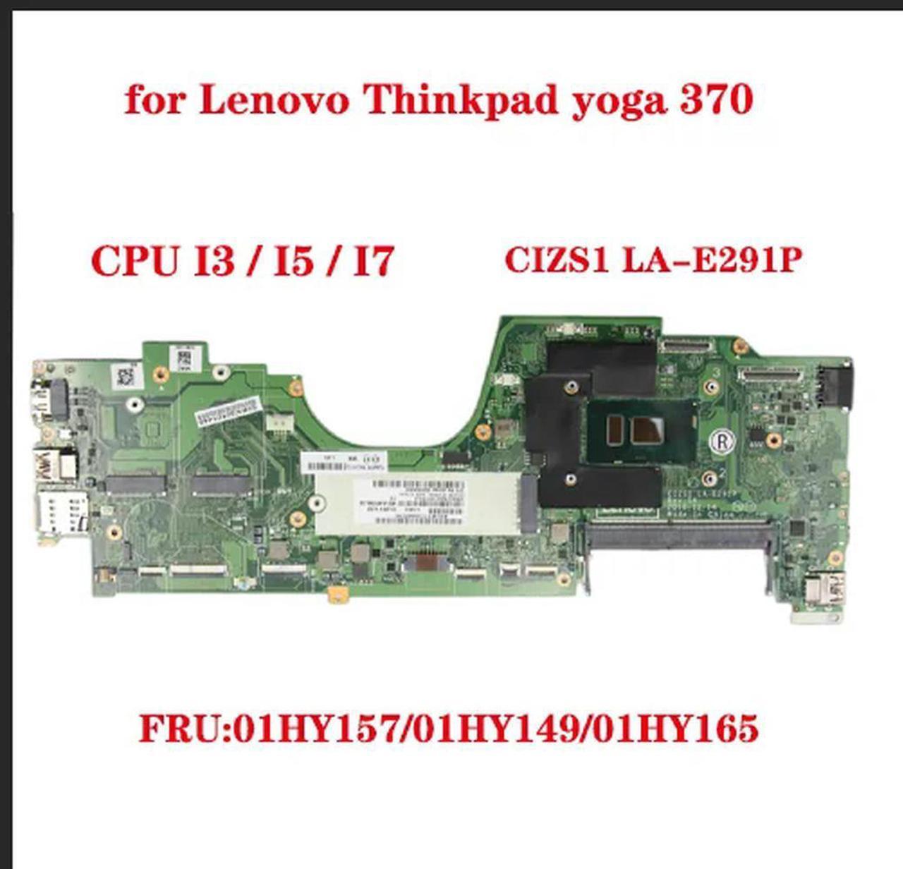 FOR CIZS1 LA-E291P motherboard for 370 laptop motherboard with CPU I3 I5 I7 FRU:01HY157/01HY149/01HY165