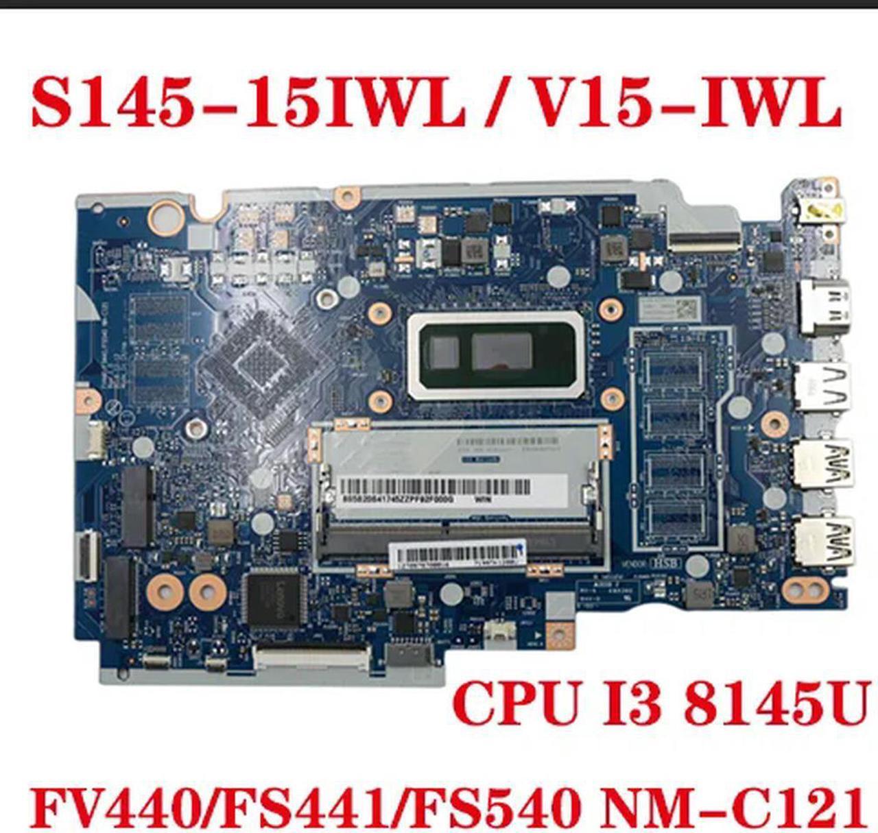 FOR S145-15IWL /V15-IWL laptop motherboard NM-C121 motherboard with CPU I3 8145U 5B20S41725