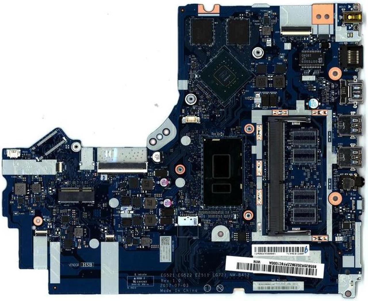 FOR NM-B452 5B20Q11175 CPU I78550U L81BT 4G R17MM1N Model 320 15IKB Type 81BG 81BT Laptop computer motherboard