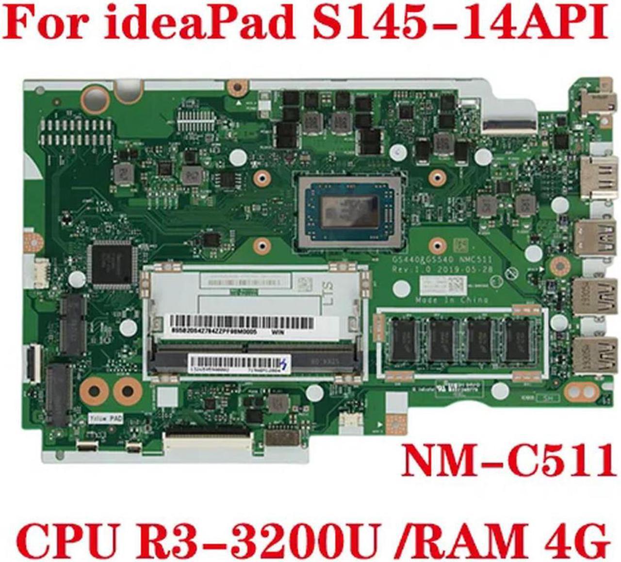 FOR S145-14API laptop motherboard GS440 GS540 NM-C511 motherboard with R3-3200 CPU 4G-RAM