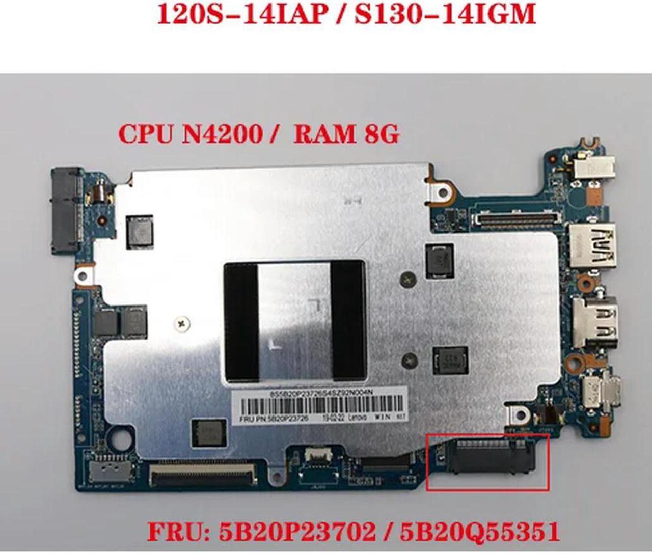 FOR FRU: 5B20P23702 5B20Q55351 for 120S-14IAP S130-14IGM laptop motherboard with CPU N4200 RAM 8GB