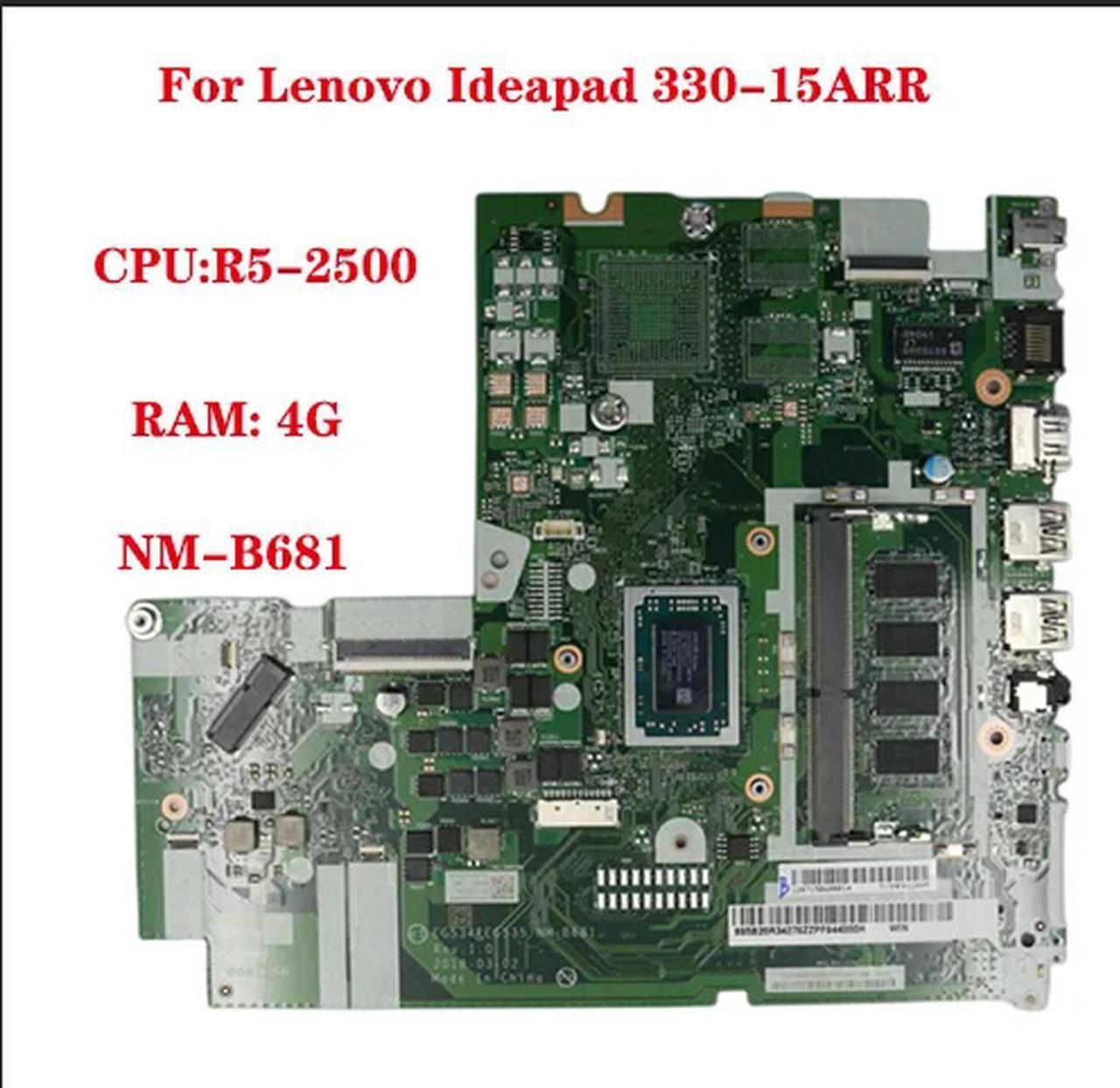 FOR 330-15ARR Laptop Motherboard EG534&EG535 NM-B681 with R5-2500 CPU 4G RAM 5B20R34285