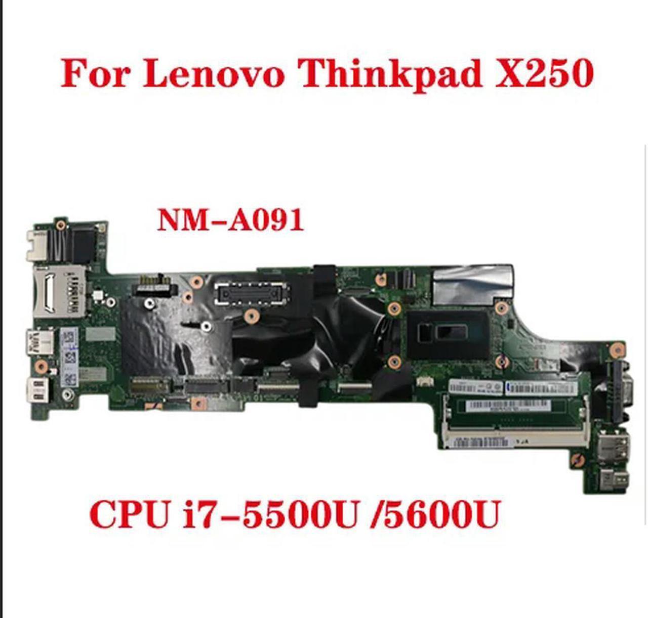 FOR X250 laptop motherboard NM-A091 motherboard with CPU i7-5500U /5600U 00HT376 00HT383 00HT372 00HT387