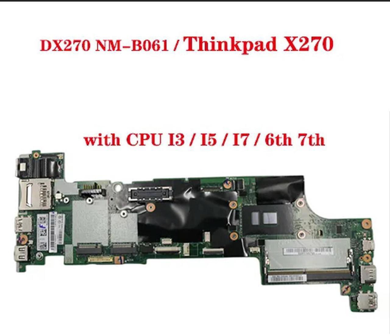 FOR DX270 NM-B061 motherboard for X270 laptop motherboard with CPU I3/I5/I7 6th 7th sent