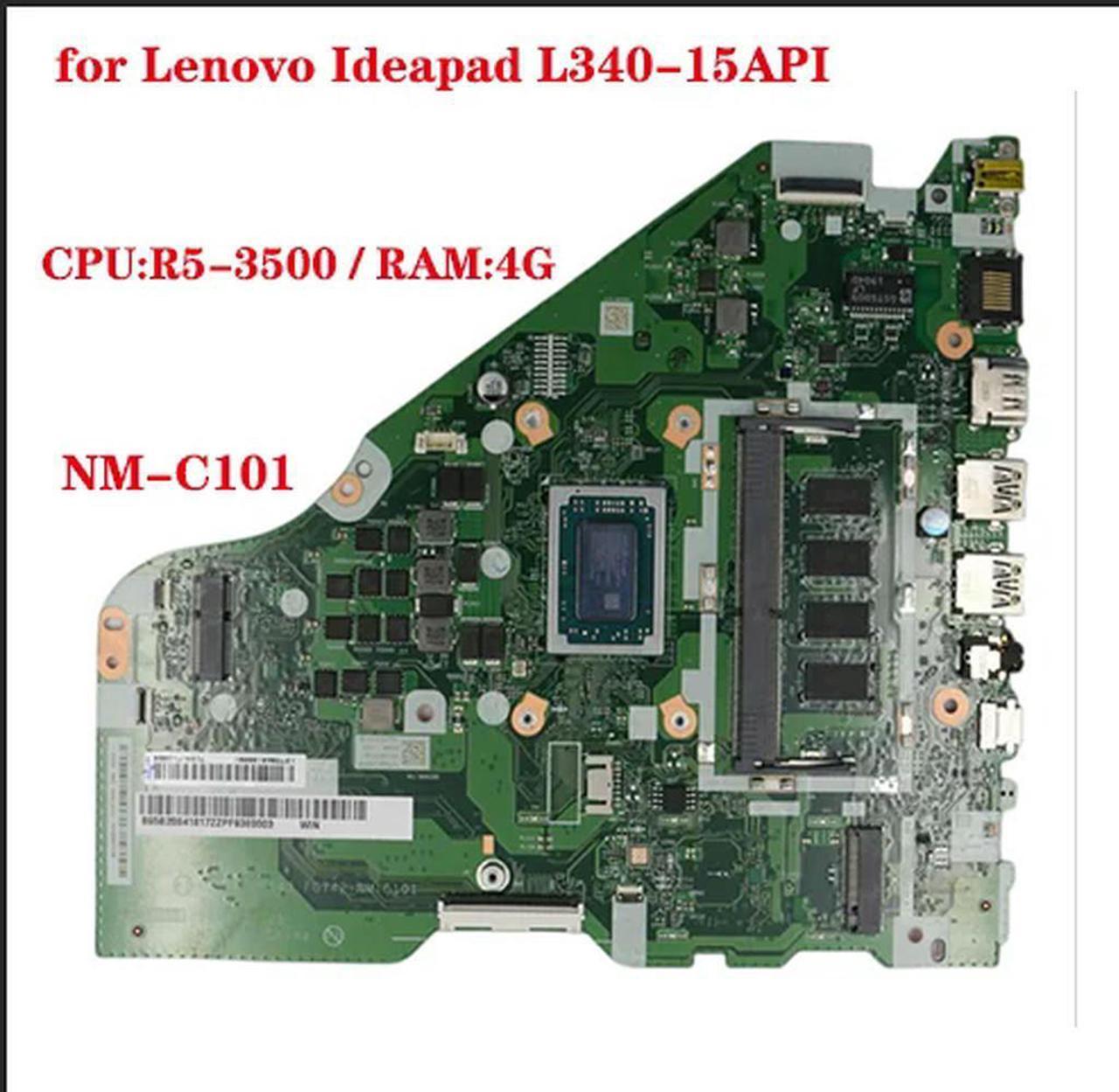 FOR V155-15API L340-15API L340-17API laptop motherboard with CPU R5 3500U UMA 4G NM-C101 FRU:5B20S41817 5B20S42657