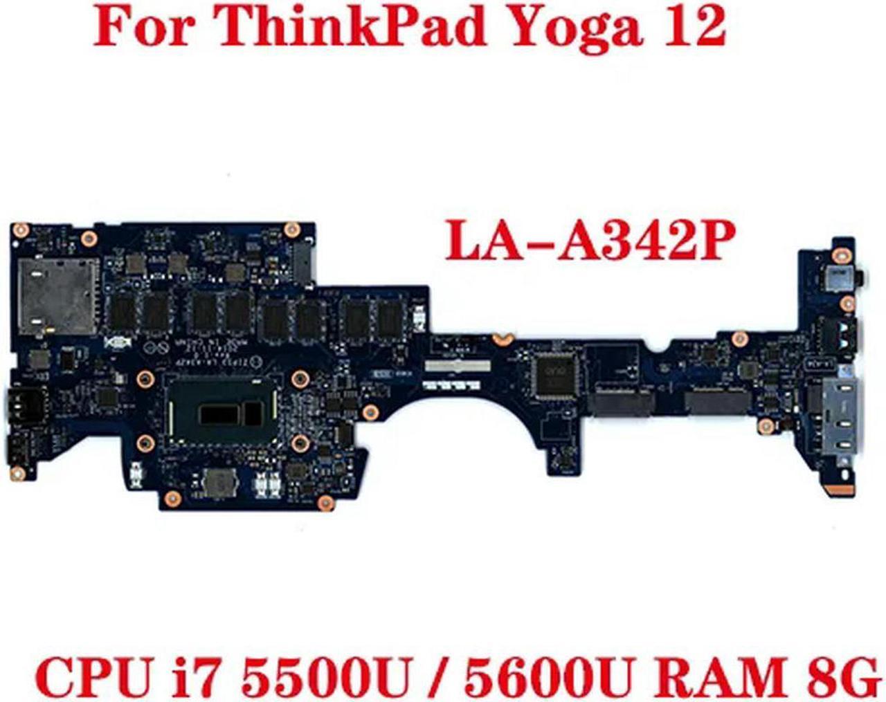 FOR 12 20DK 20DL Laptop Motherboard LA-A342P with CPU i5 5200U /5300U RAM 8G 00HT707 01AY506 00HT713