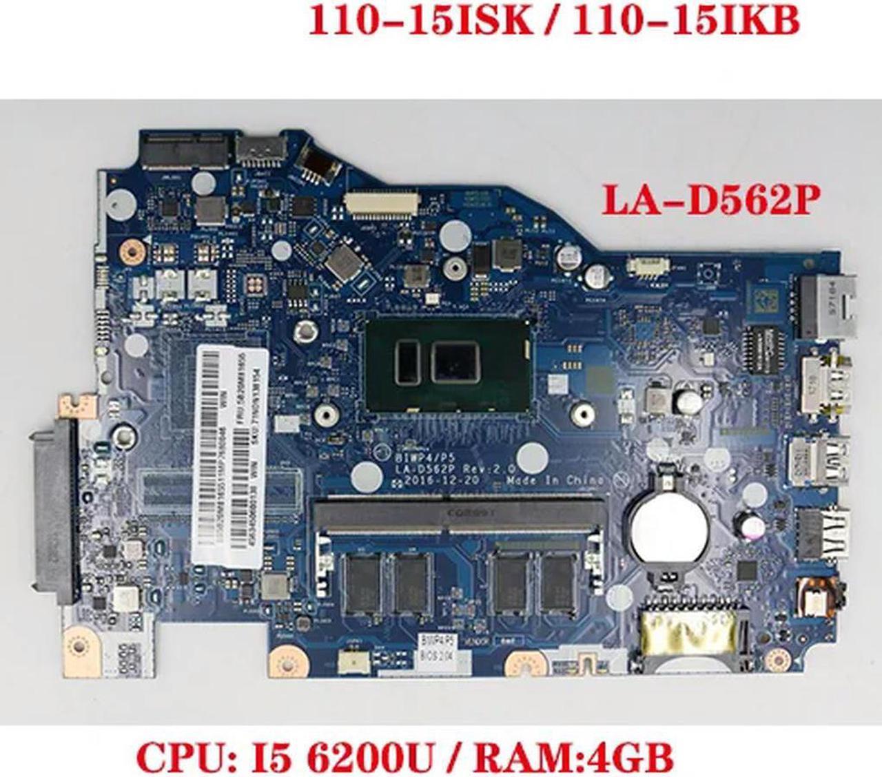 FOR LA-D562P Motherboard for TianYi 310-15IKB 110-15ISK Laptop Motherboard with CPU I5 6200U 4GB RAM