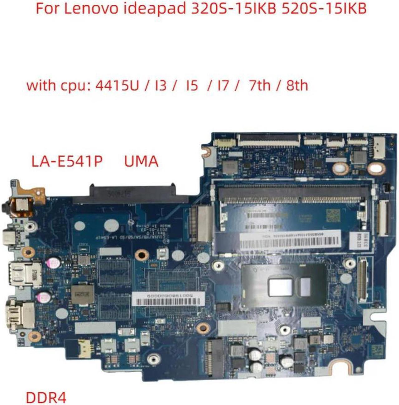 FOR LA-E541P motherboard For 320S-15IKB 520S-15IKB laptop motherboard with CPU I3 I5 I7 7th 8th UMA DDR4