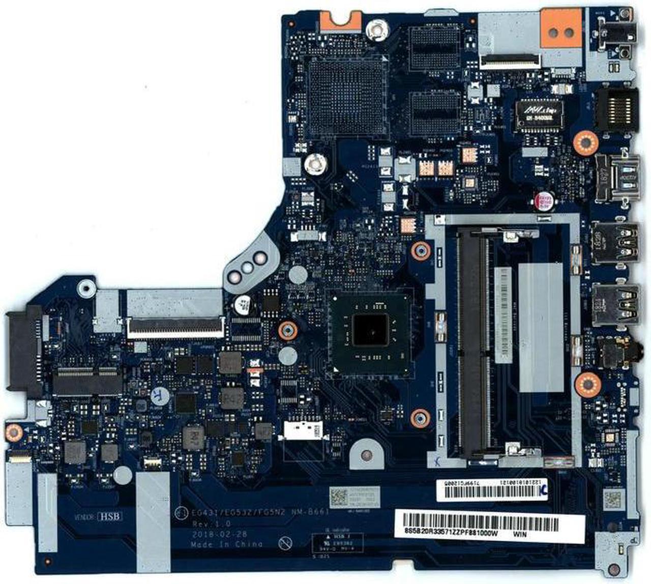 FOR NM-B661 5B20R33805 CPU N5000 EG431 EG523 FG5N2 330-14IGM 330-15IGM Laptop motherboard