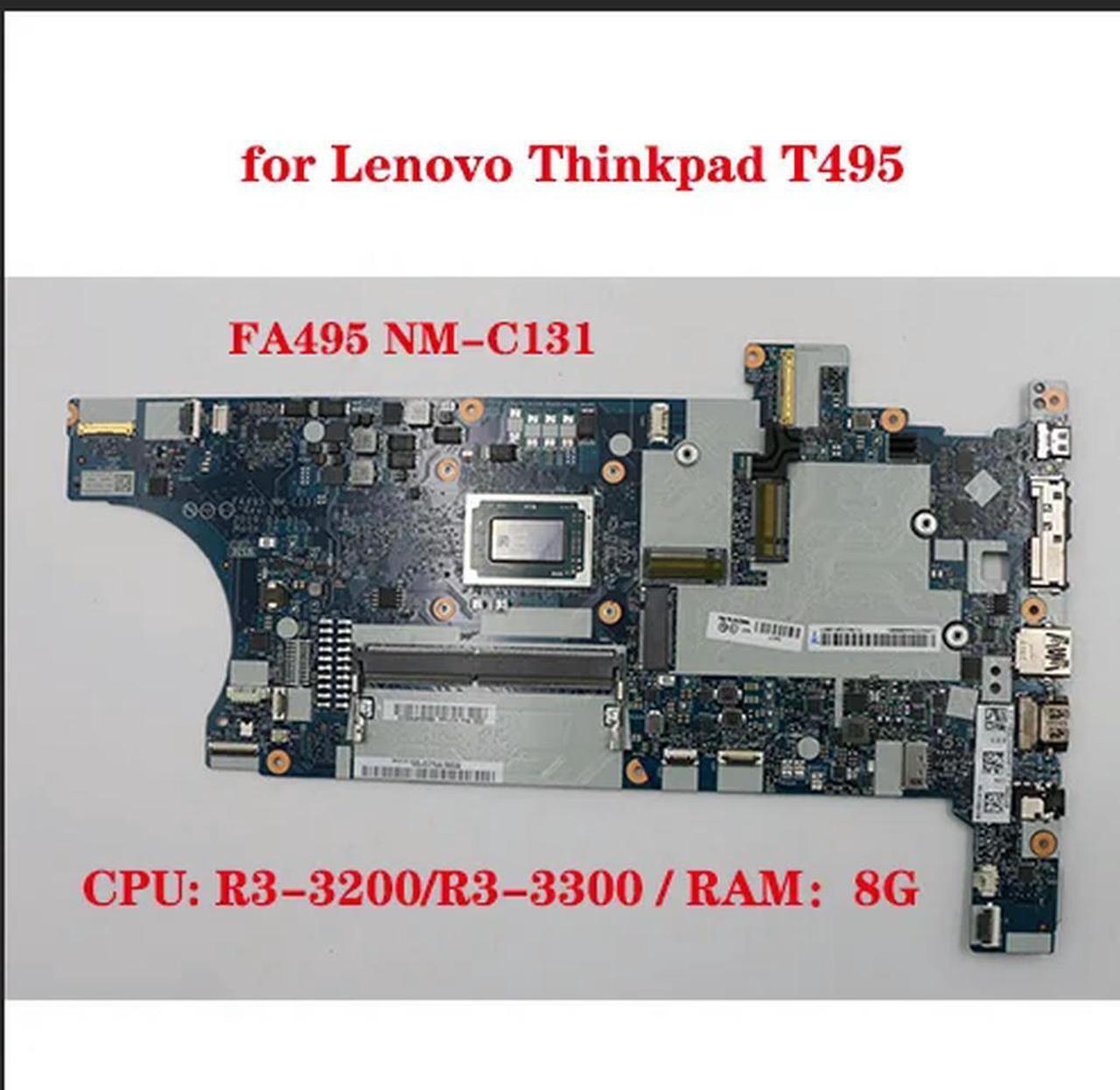 FOR FA495 NM-C131 motherboard for T495 laptop motherboard with CPU R3-3200/R3-3300 8GB-RAM DDR4