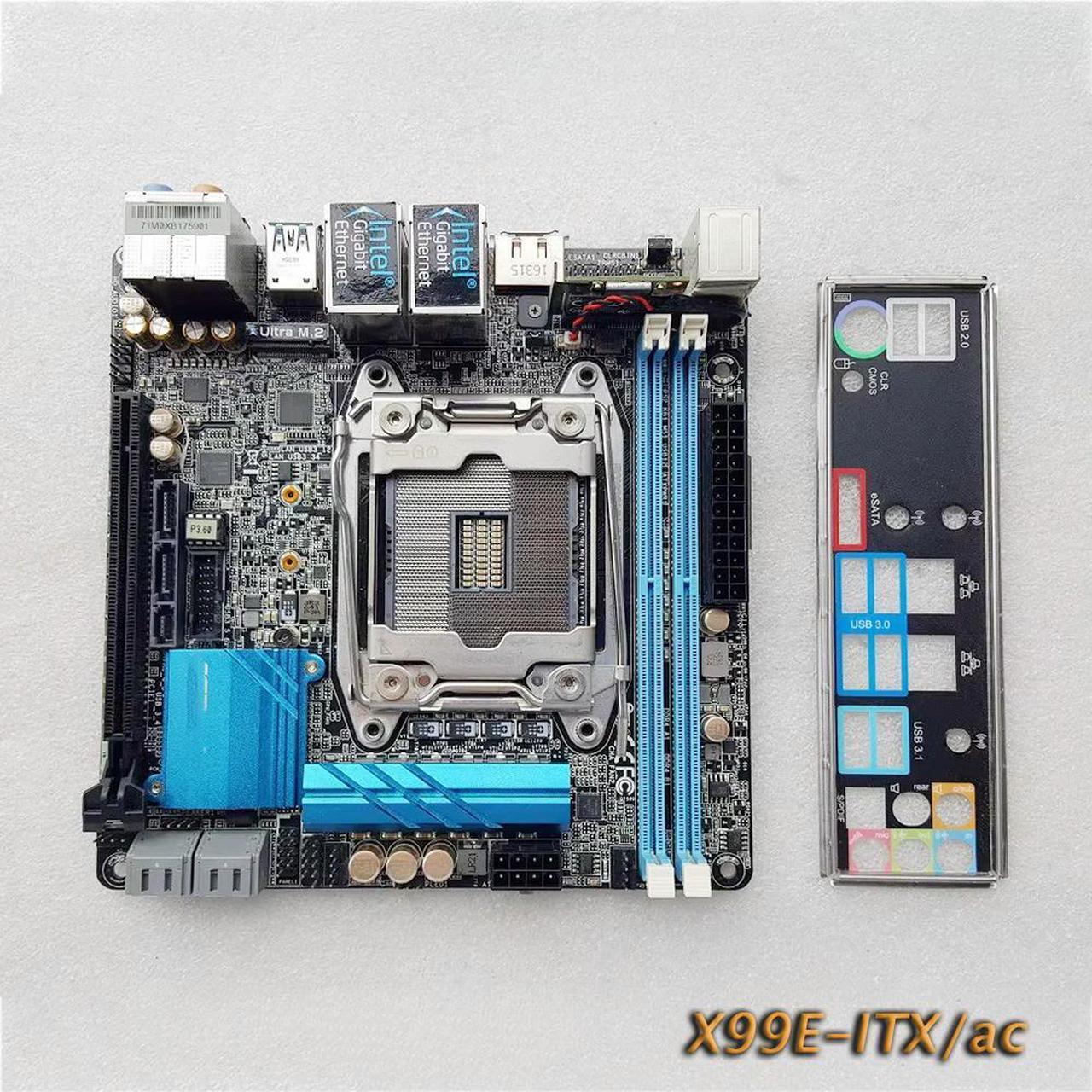 For 2011 v3 support i7 5960 xE5-2699 v4 2680 v3cpu Motherboard X99E-ITX/ac