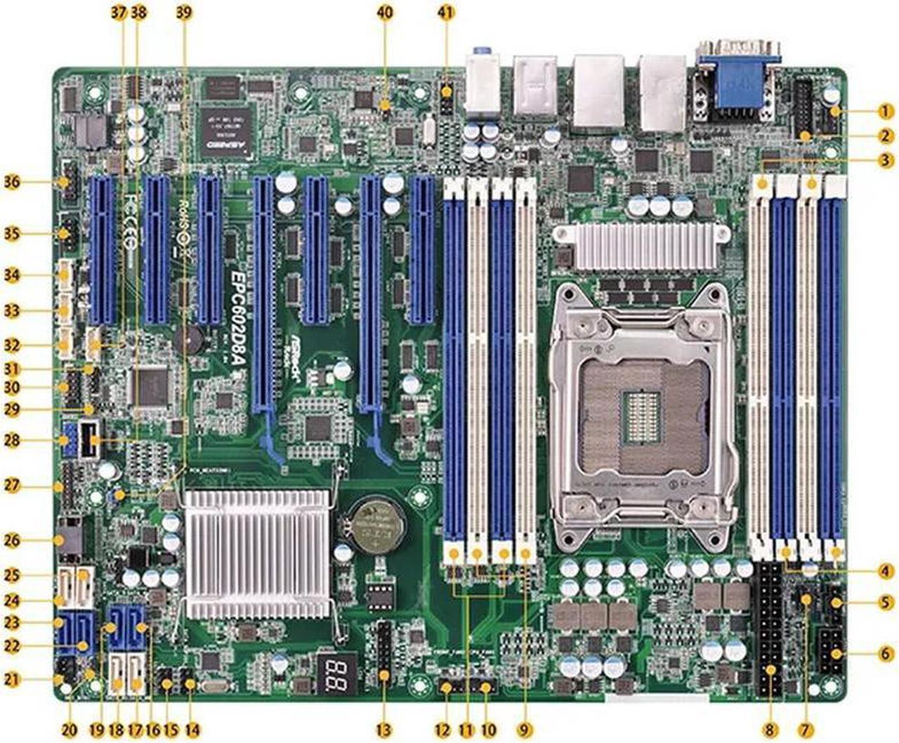 For Rack Single CPU Server Motherboard EPC602D8A