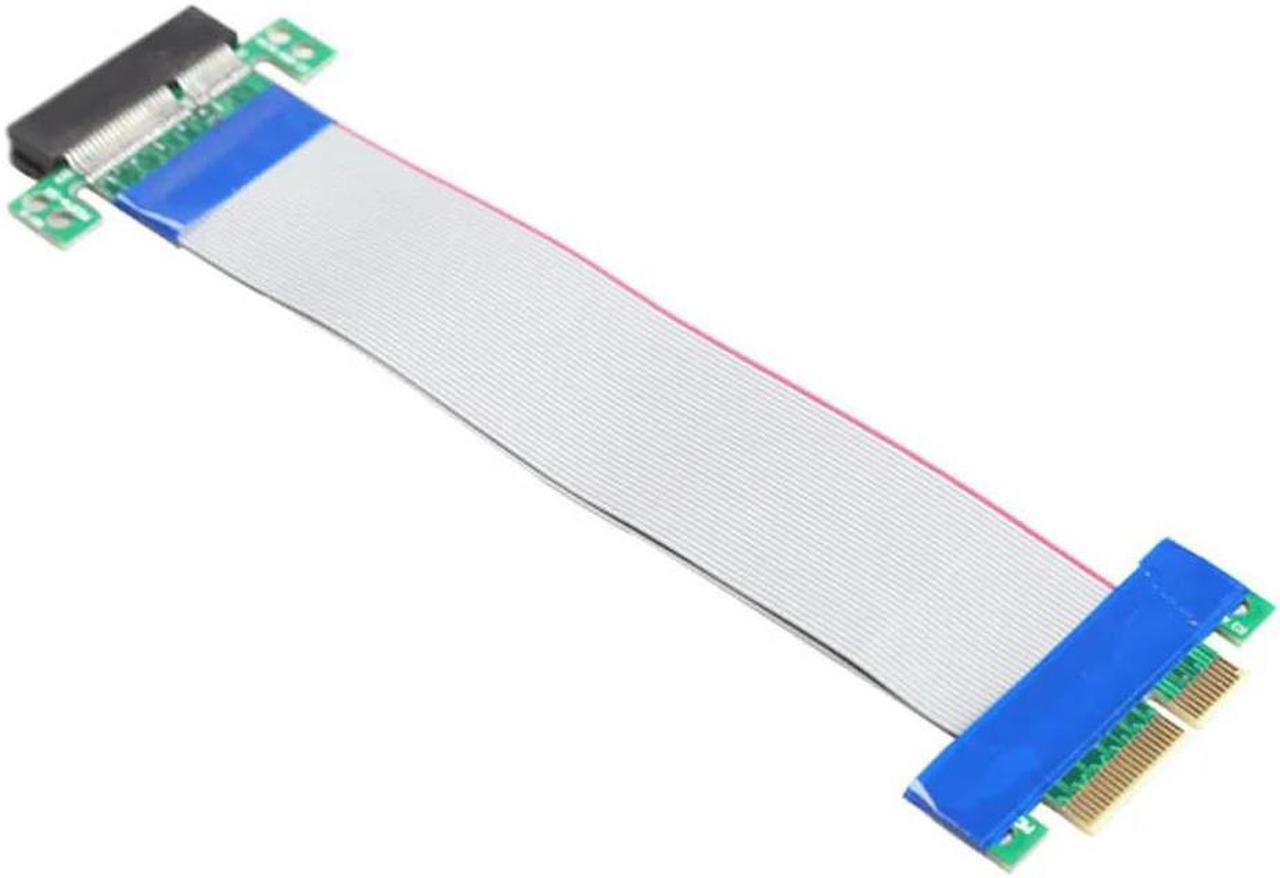 FOR PCI-E 4X Card Flex Extension Cable Ribbon Adapter Converter