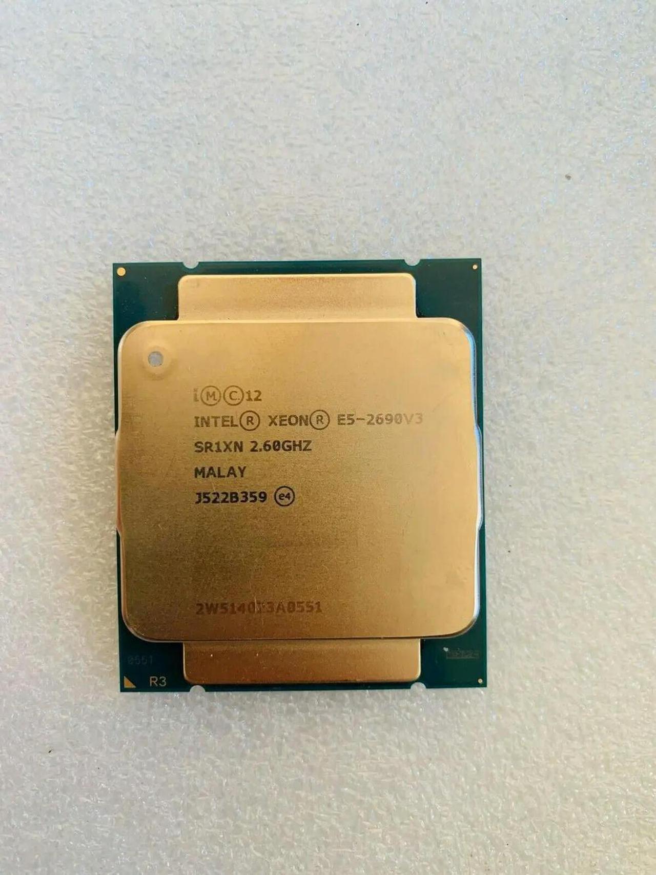 FOR E5-2690 V3 2.6Ghz 12 30M 9.6GT/s SR1XN LGA2011-3 CPU Processor