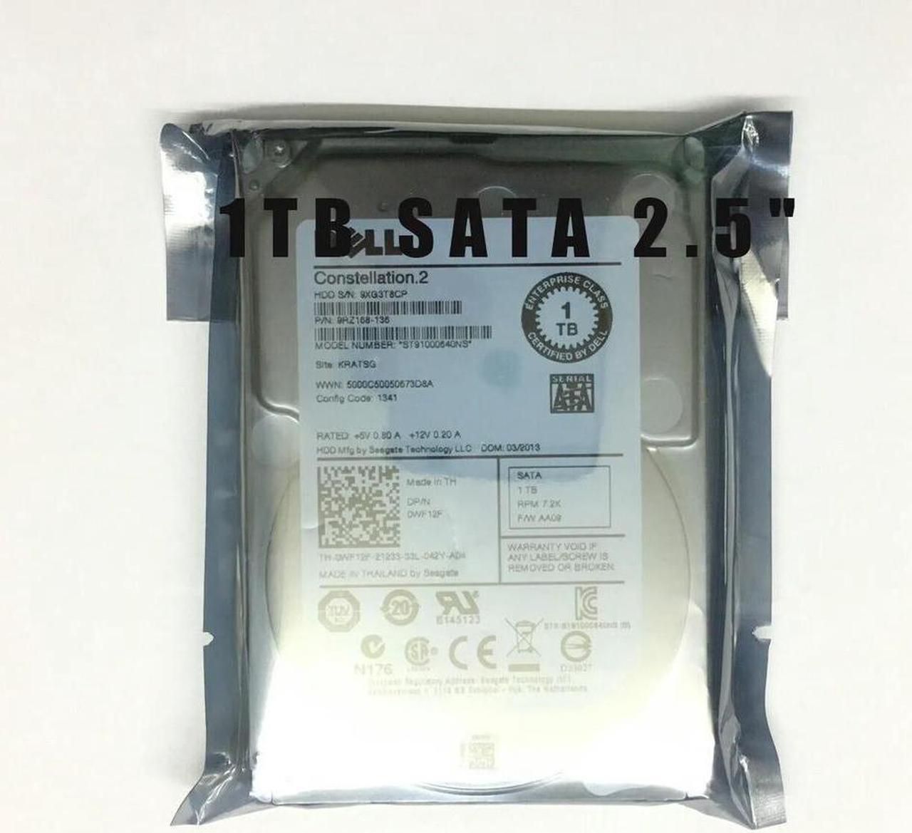 FOR ST91000640NS 1TB SATA 2.5 6Gbs SERVER R610 R620 R630 R710 R720 R730 R510