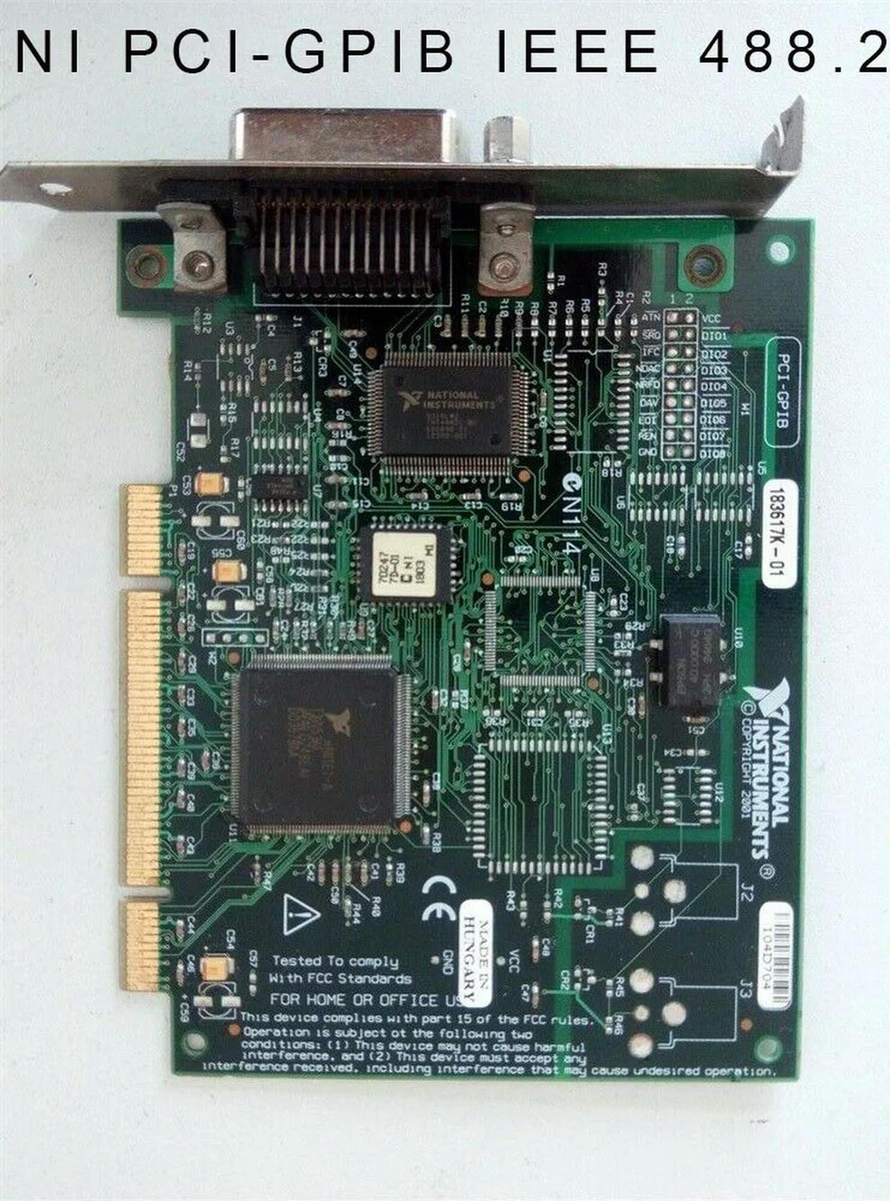 FOR PCI-GPIB IEEE 488.2 Interface Adapter 183617K 01,