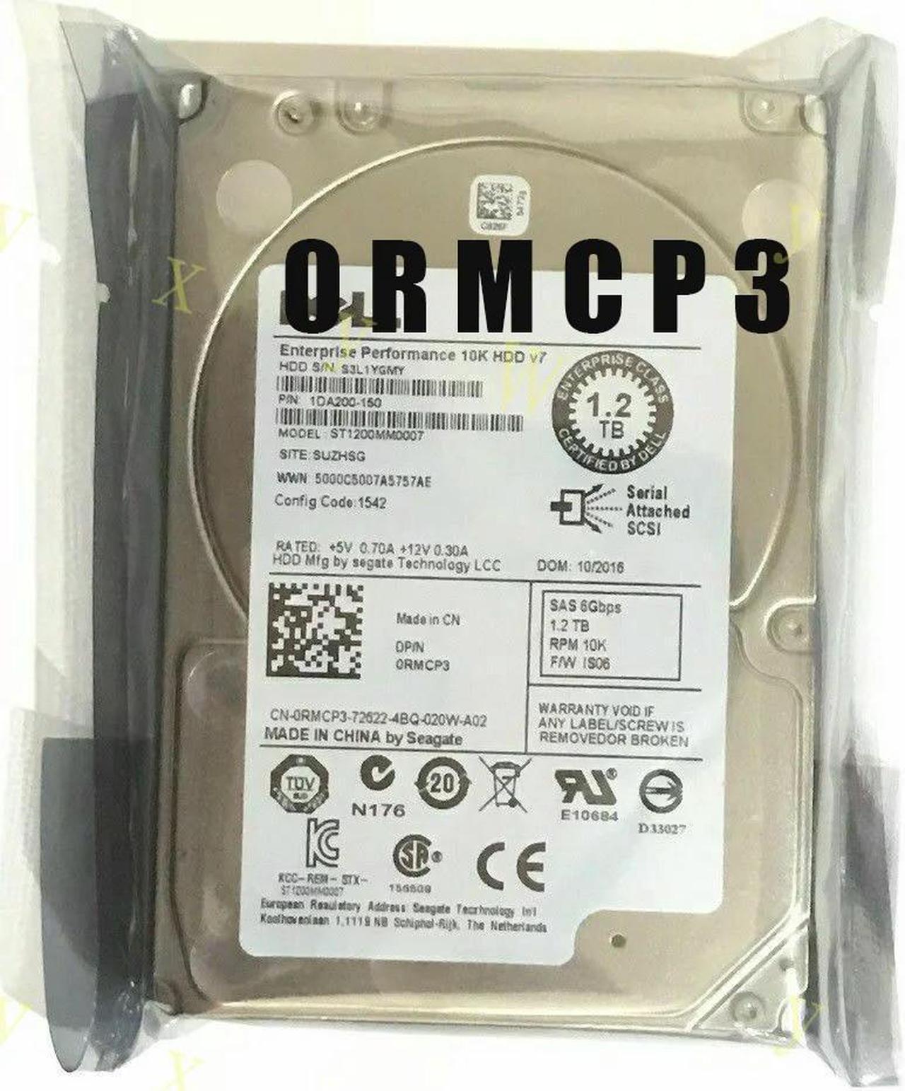 FOR For RMCP3 0RMCP3 1.2TB 10K 2.5 6Gbps SAS HDD ST1200MM0007 Hard Drive