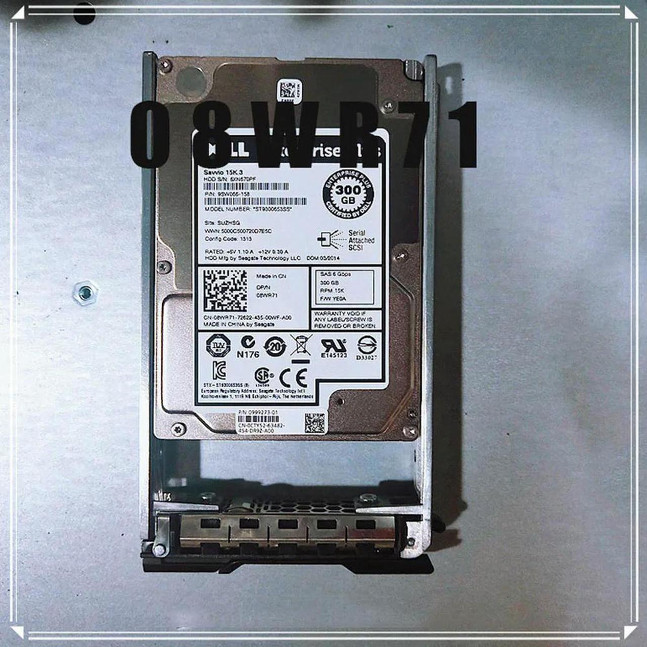 FOR 8WR71 08WR71 300GB 6G 15K 2.5 SFF SAS HDD HARD DRIVE ST9300653SS