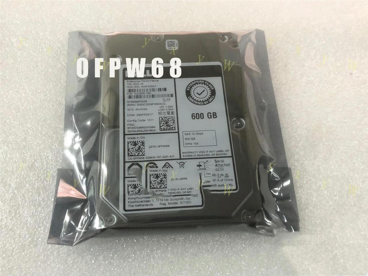 FOR FPW68 0FPW68 600GB 15K 12Gb/s 2.5 SAS Hard Drive ST600MP0036