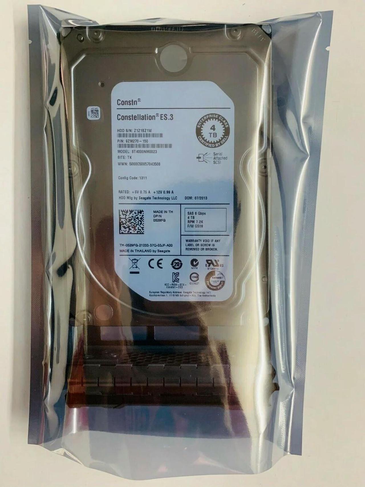 FOR Suitable for 4TB 6G 7.2K 3.5 SAS HARD DRIVE FOR SERVER R630 R710 R715 R720 T410 T420