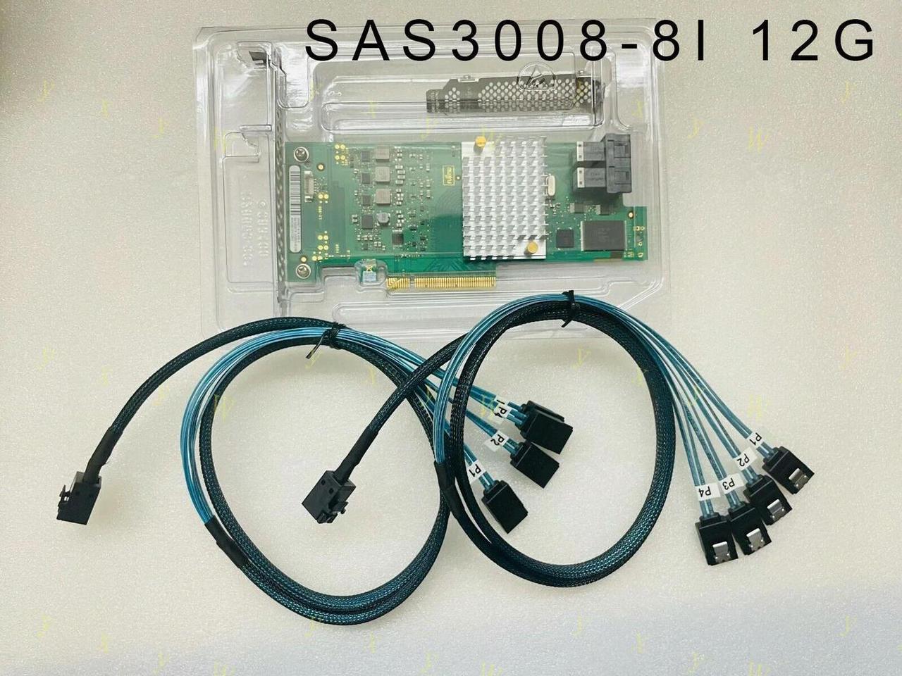 FOR SAS3008-8I 12G SATA 6G PCI-e Controller IT mode 2*SFF8643 SATA