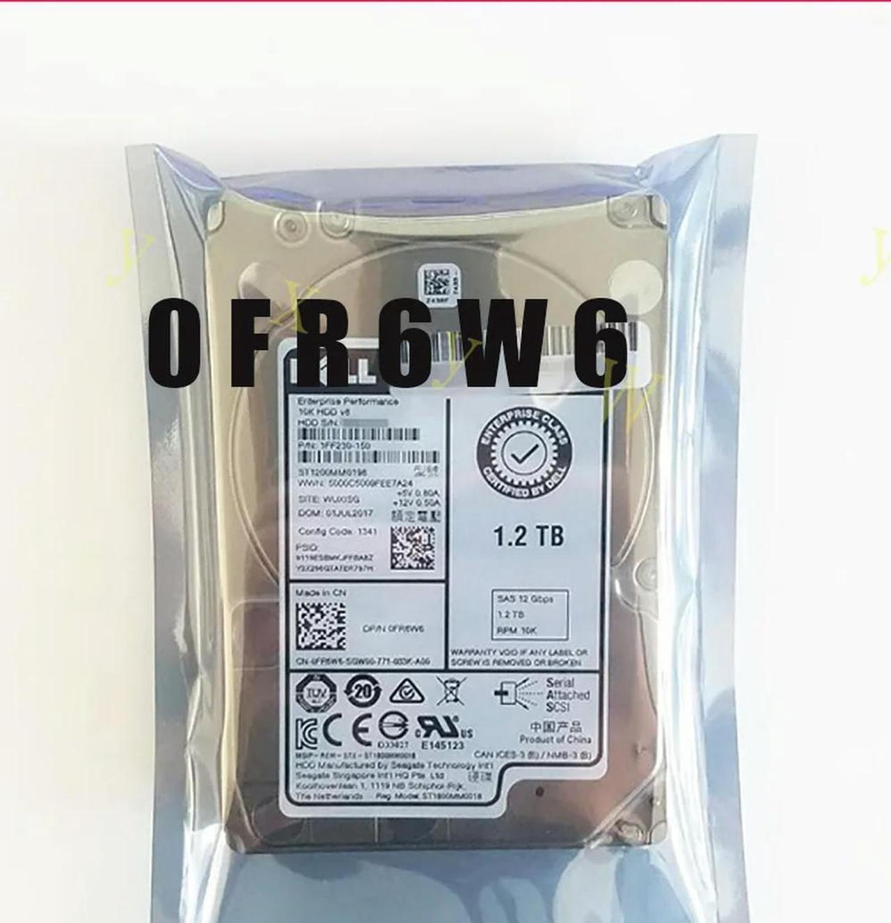 FOR For FR6W6 0FR6W6 1.2TB 10K 2.5 12Gbps 512e Hard Drive ST1200MM0198