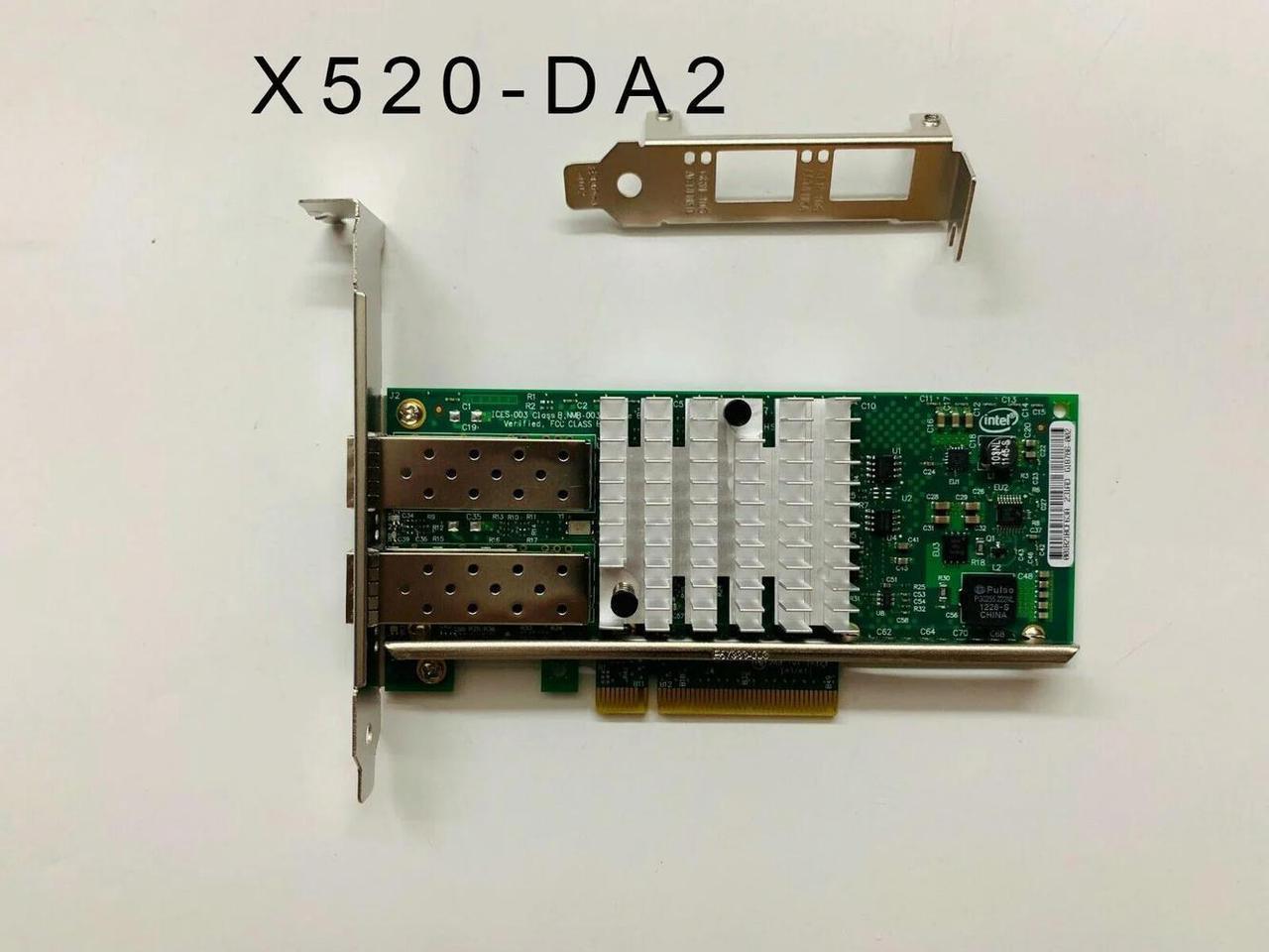 FOR 10Gbps Dual Port PCI-E X520-DA2 E10G42BTDA Ethernet Server Adapter