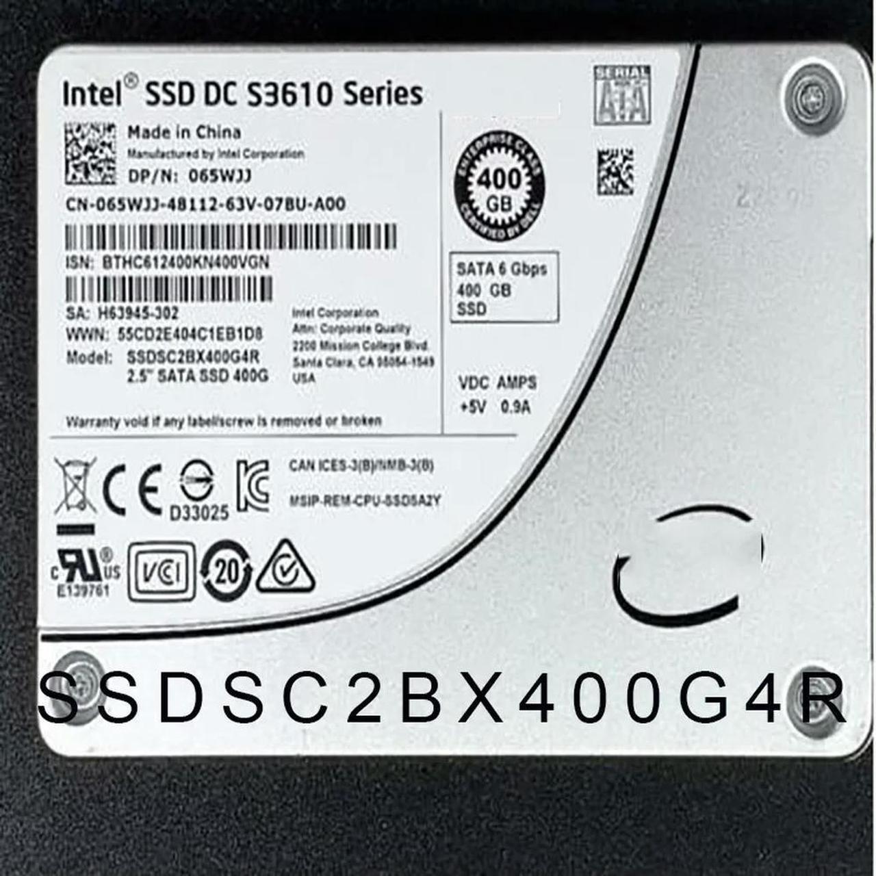 FOR Suitable for DC S3610 400GB 6Gbps SATA 2.5 SSD 65WJJ 065WJJ SSDSC2BX400G4R