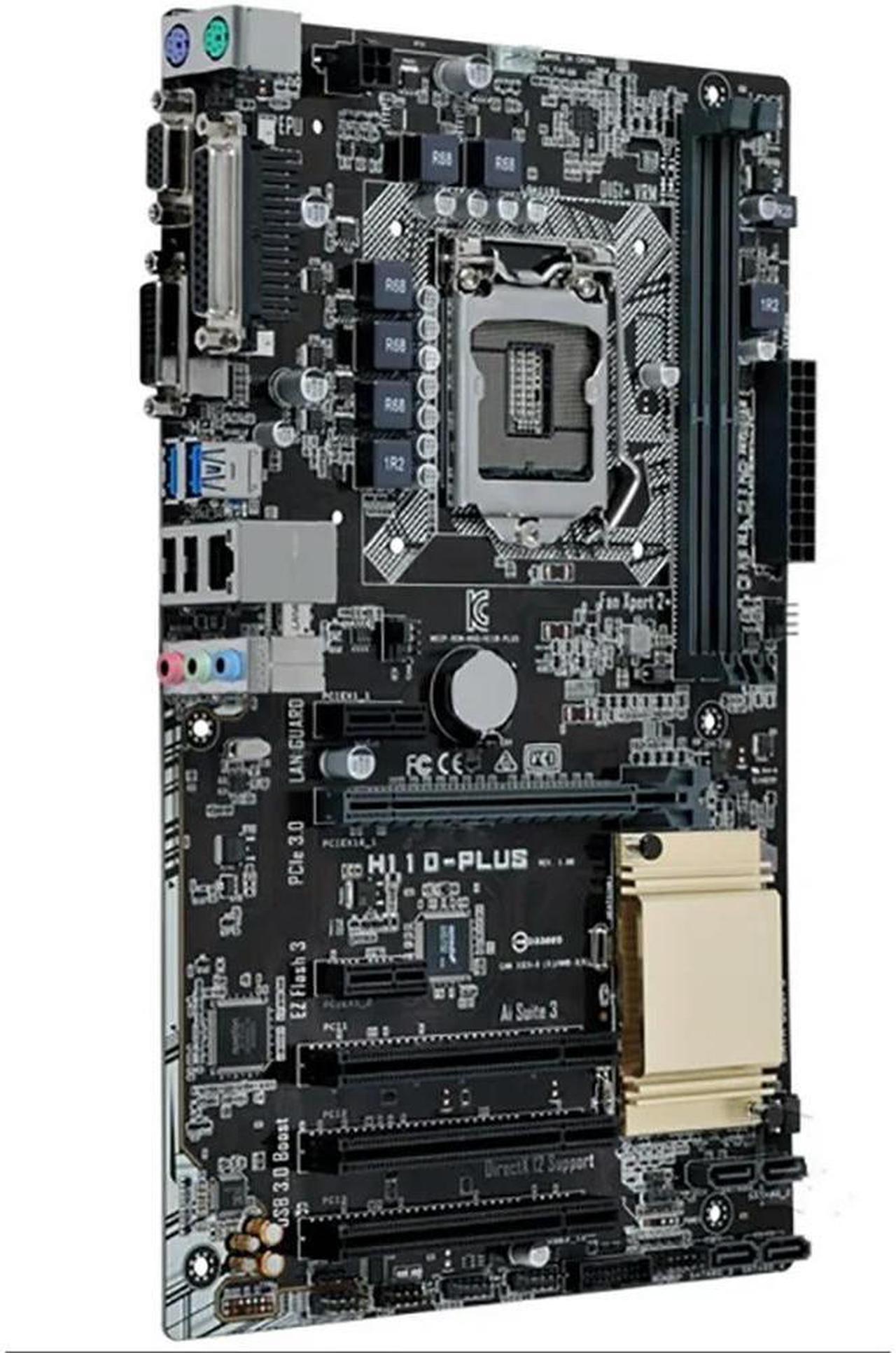 FOR H110-PLUS Desktopr Motherboard For H110 LGA1151 32GB DDR4 2133 MHz USB 3.0