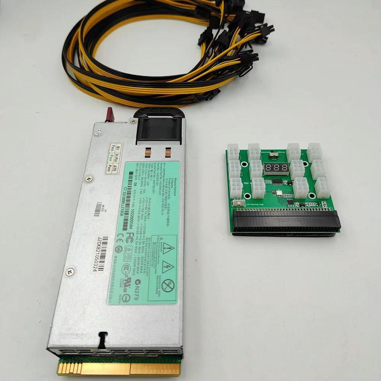 FOR 1200W HSTNS-PL11 490594-001 498152-001 17pcs PCIe 6PIN To 6+2PIN Power Cable