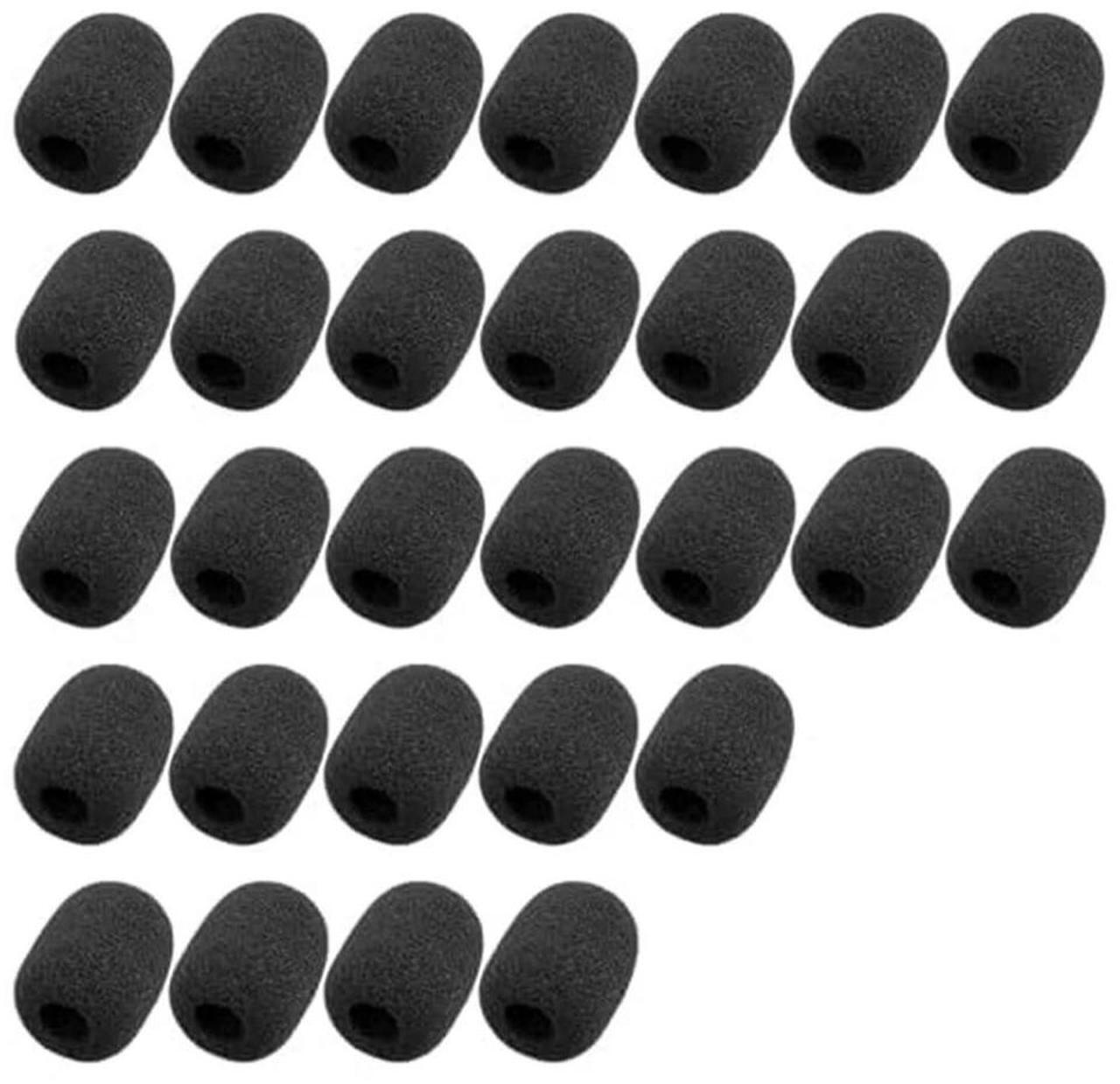 Main image of For 30 Pack Foam Microphone Windscreen,Mini Size Lapel Headset Mic Foam Covers for Headset Microphone