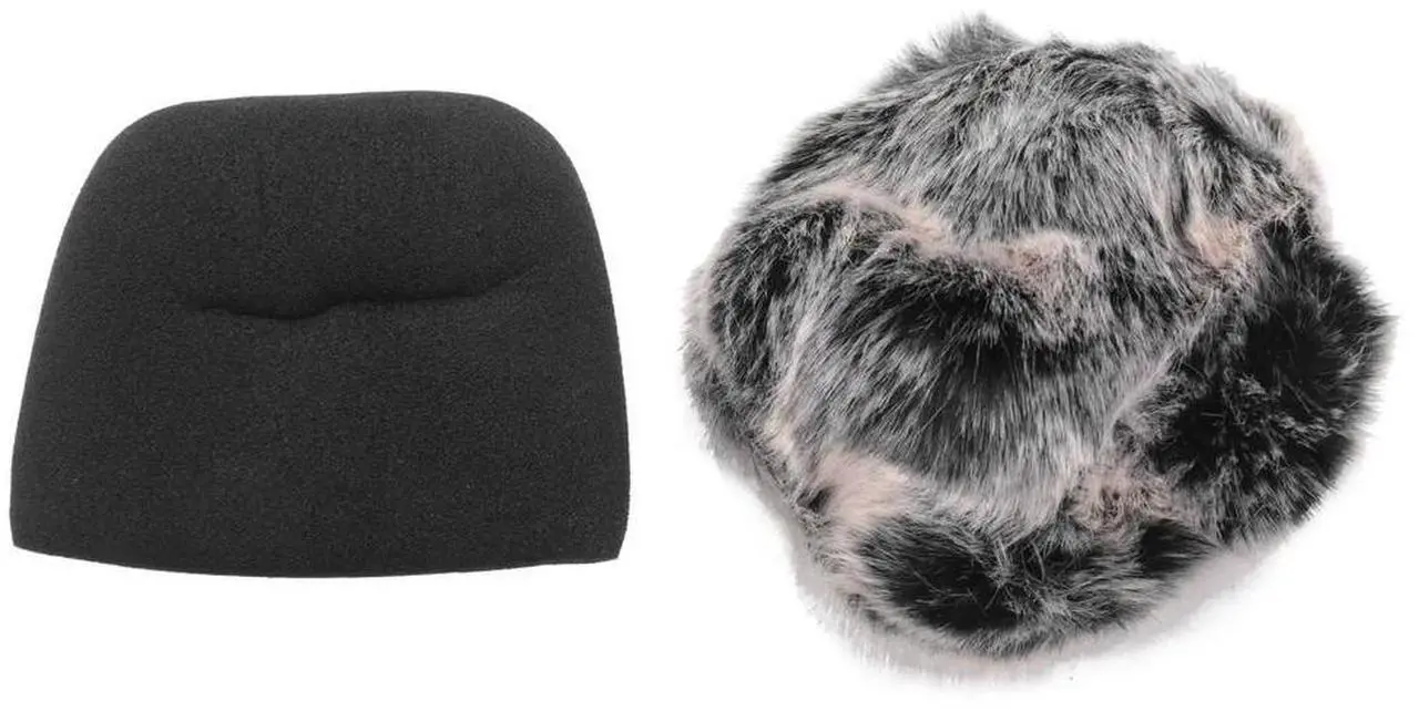 Main image of For Mic Cover Sponge Microphone Windscreen For Blue Yeti, Yeti Pro Condenser Microphone (Sponge And Furry Windscreen, 2 Pack)