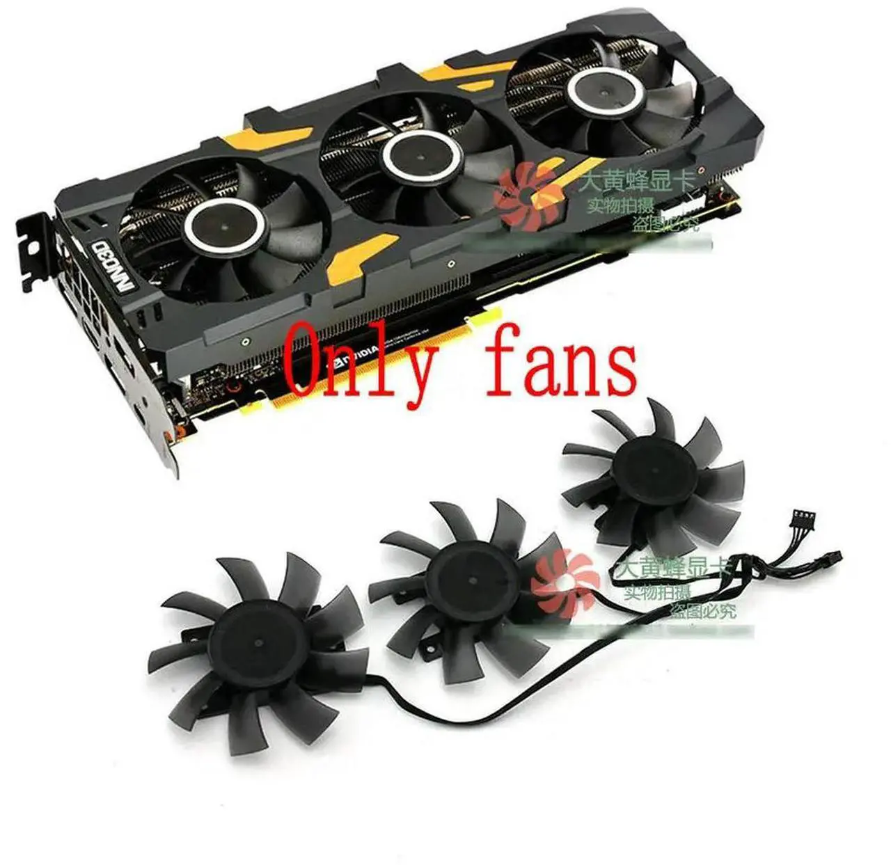 Main image of FOR for INNO3D RTX2080ti RTX2080 11GB GAMING OC X3 Graphics card cooling fan CF-12815S DC12V 0.28A Only Fans