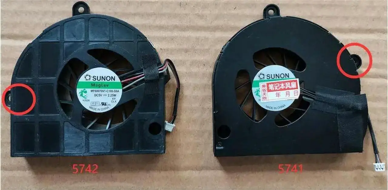 Main image of FOR CPU Cooler Fan For 5740 5741 5551 5552 5552G 5251 5252 TM5740G TM5741 TM5742G KSB06105HA MF60090V1-B010-G99