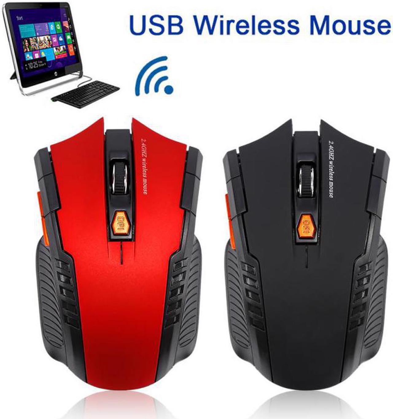 1600DPI 2.4GHz Wireless Gaming Mouse 6 Keys Computer Gaming Mouse Cordless USB Battery Powered For Laptop Desktop PC