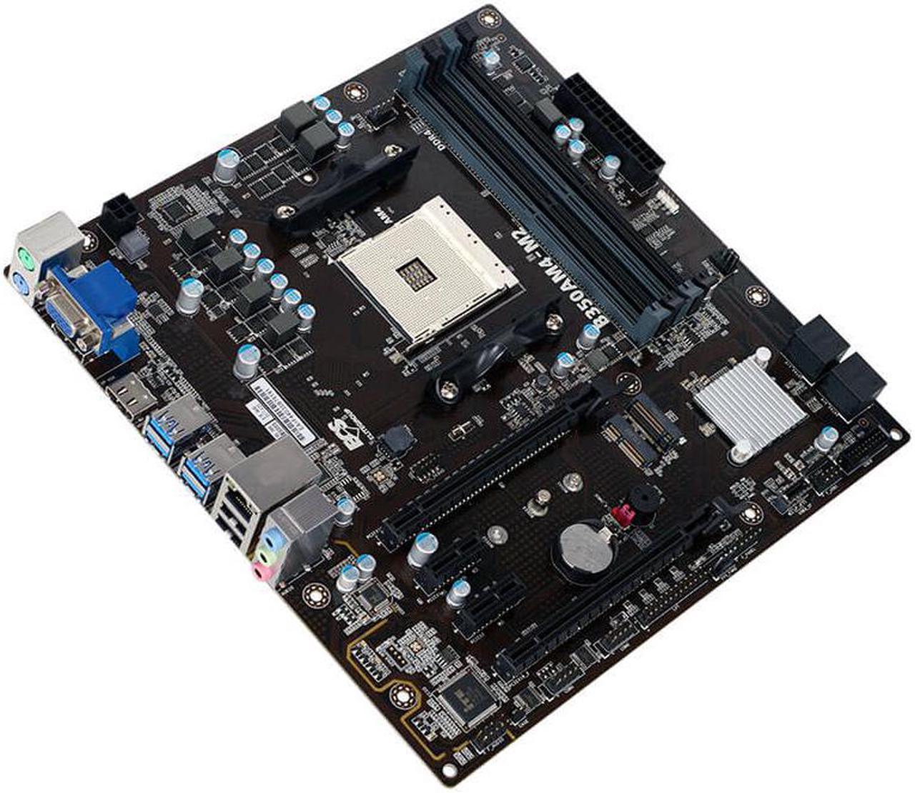 ECS B350AM4-M2 AM4 AMD B350 SATA 6Gb/s USB 3.0 HDMI Micro ATX AMD Motherboard