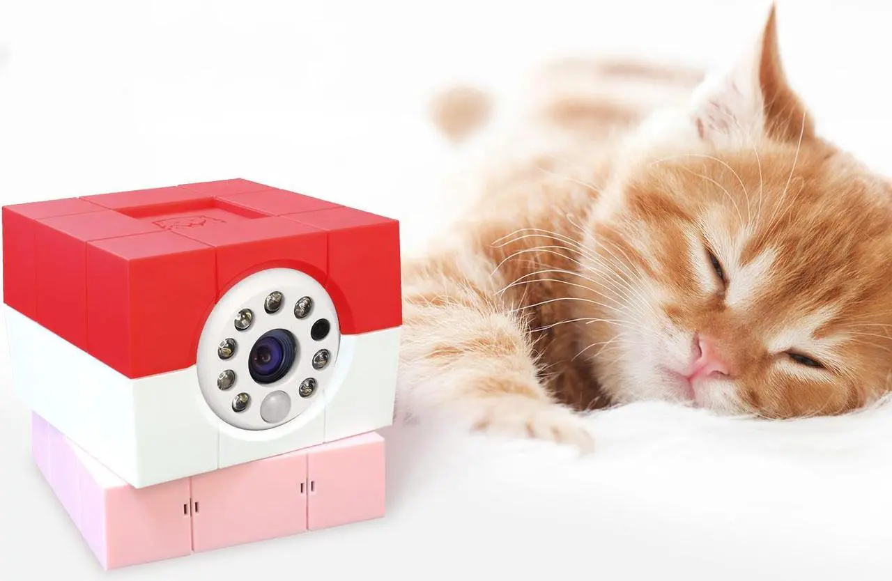 Alt view image 4 of 6 - Introducing  the most cutest Indoor Security Camera for Pets Petite (Red)+ + 1yr Subscription to 30-day Continuous Video Recording in the cloud only on Newegg.