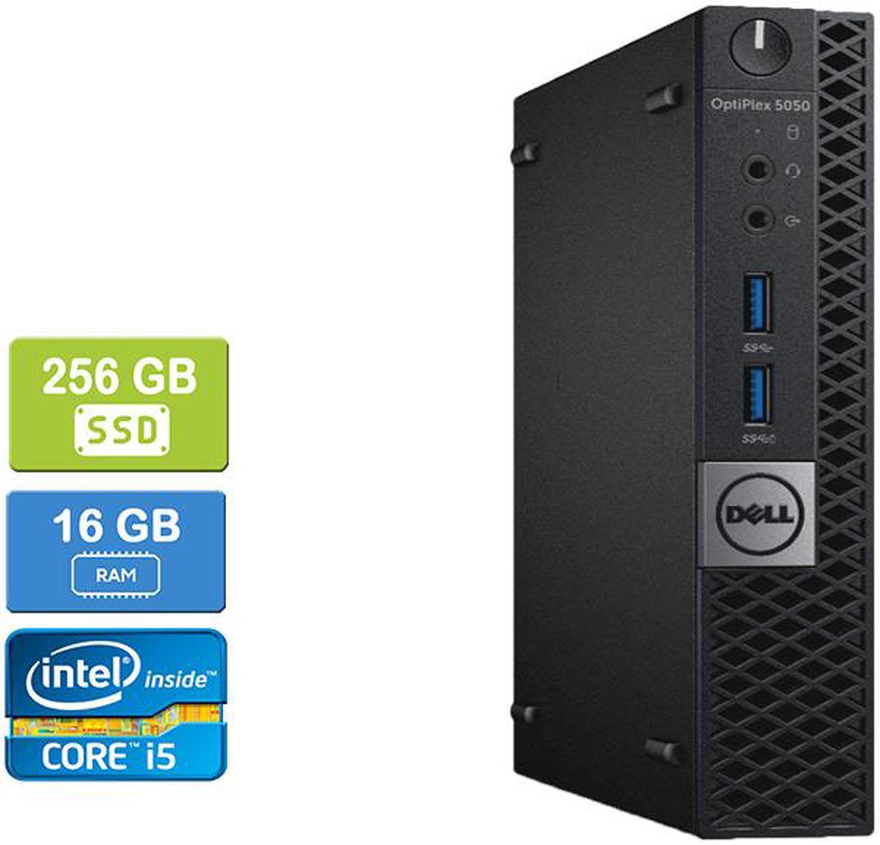 DELL 5050 MICRO Intel Core i5-7600T 2.80 GHz, 16GB, 256GB SSD, Win 10 Pro