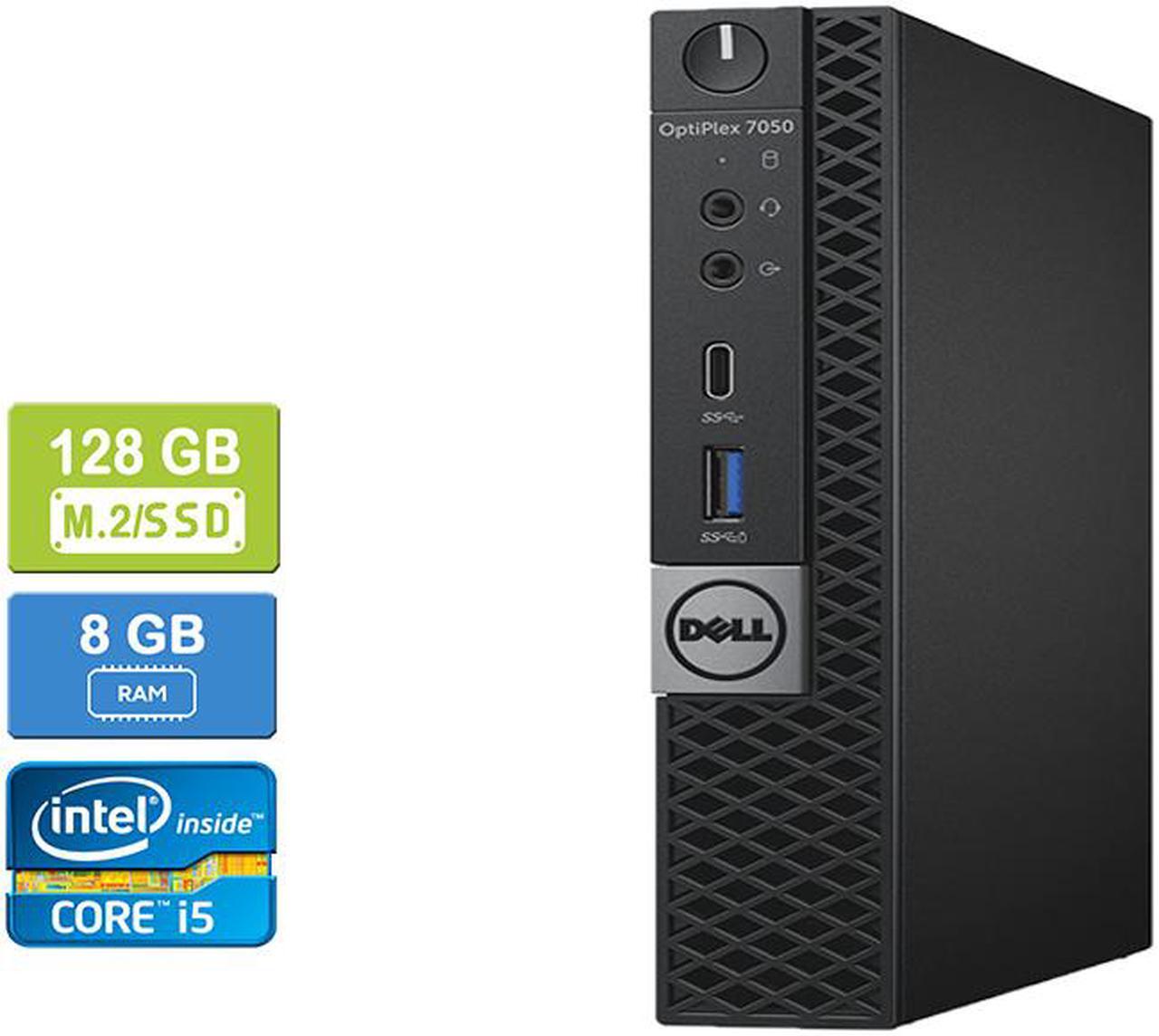 Main image of DELL 7050 MICRO Intel Core i5-6500T 2.50 GHz, 8GB, M.2/128GB SSD, Win 10 Pro