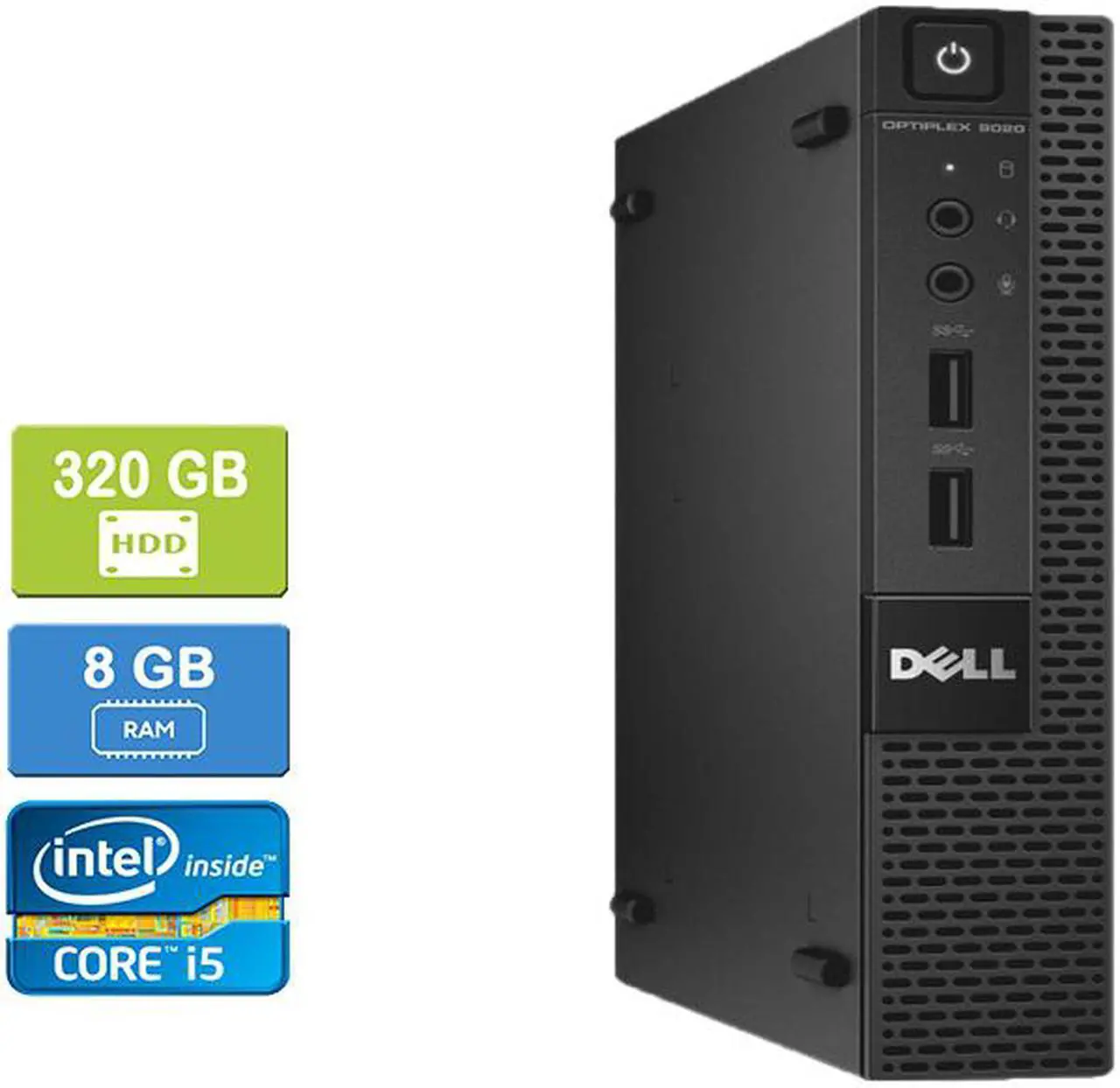Main image of DELL 9020 MICRO Intel Core i5-4570S 2.90 GHz, 8GB, 320GB HDD, Win 10 Pro
