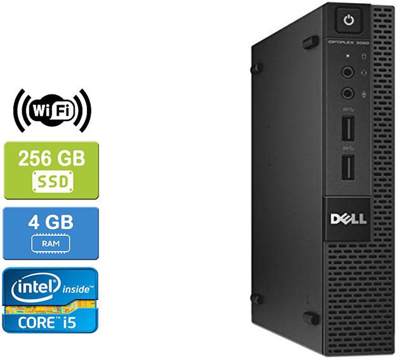 DELL 3020 MICRO Intel Core i5-4590T 2.00 GHz, 4GB, 256GB SSD, Win 10 Pro