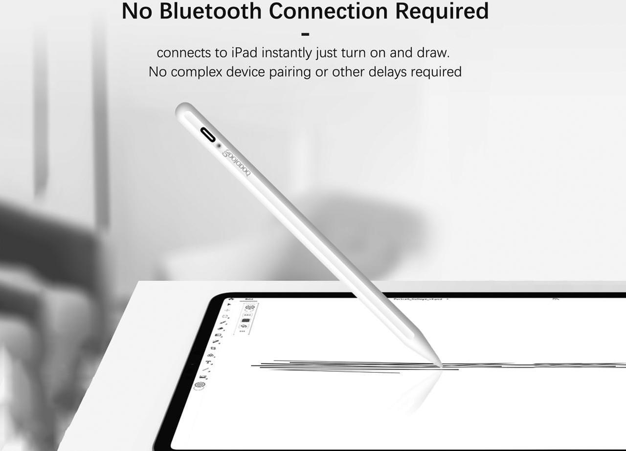 Alt view image 4 of 7 - Stylus Pen for Apple Pencil 2 Tablet High Precision Touch Capacitive Pen iPad Stylus For iPad Pro 11 Pencil Pro 12.9 / 9.7 2018 2019 Mini 5  Pen For Apple Stylus Pencil 2 ( no need to wear gloves)