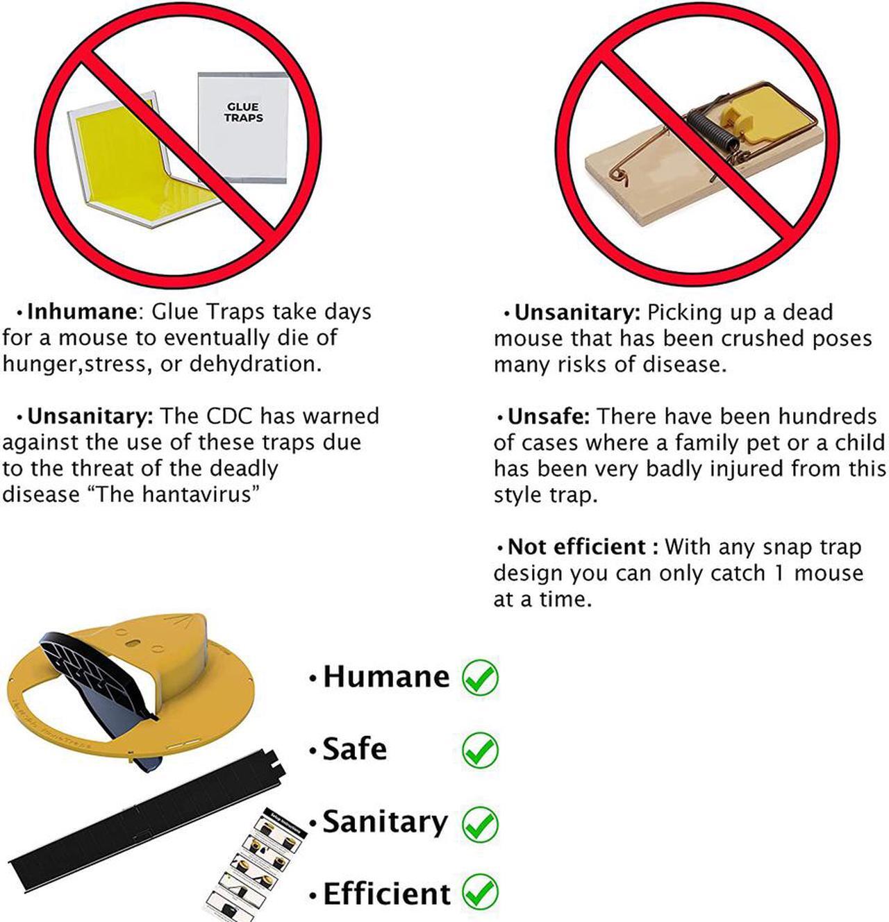 Alt view image 6 of 7 - 2 Piece Slide Bucket Lid Mouse/Rat Trap with Ramp, Auto Reset Multi Catch for Indoor Outdoor, Compatible 5 Gallon Bucket, Mouse Trap Compatible, Humane or Lethal Bucket Trap No See Kill