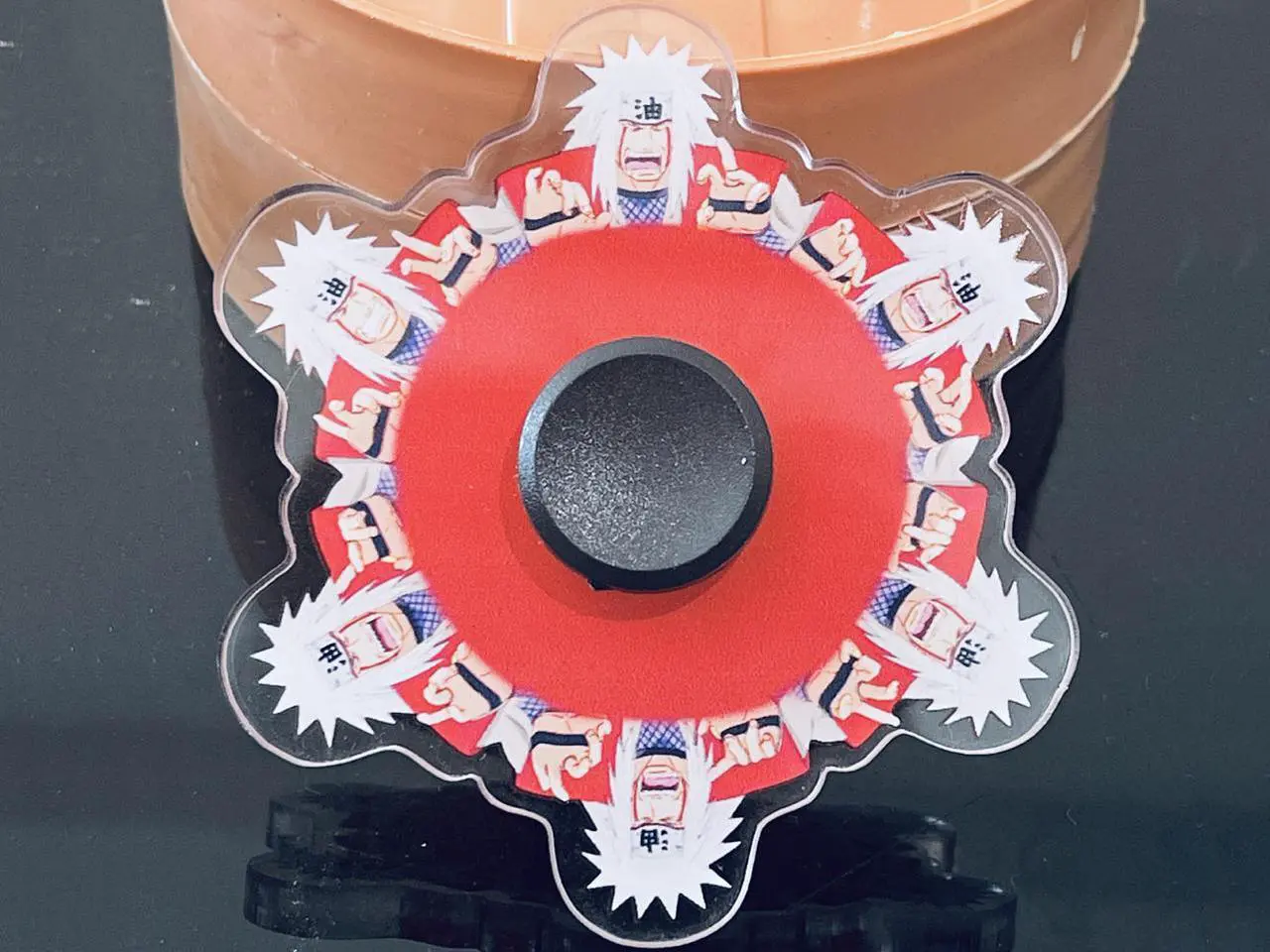 Alt view image 3 of 7 - 2021 New Fidget Spinner Toy, Running Animated Spinning Top Spinner Gyro Toy Stress Relief Toy for Adults Kids Dynamic Spinning top, Finger top, Naruto, Sasuke Juraya Alien, Space Blue Man