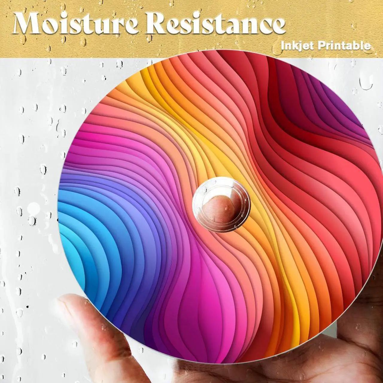 Alt view image 4 of 6 - PioData DVD-R 4.7GB 16X Moisture Resistant White Inkjet Hub Printable - 100 Disc Cake Box Spindle