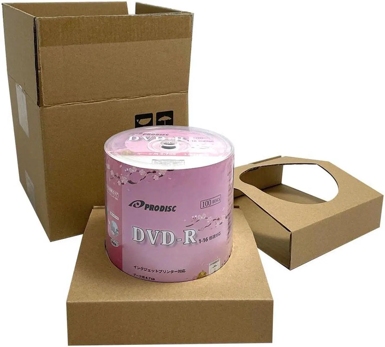 Alt view image 3 of 5 - Prodisc DVD-R 16X 4.7GB White Inkjet Printable Hub Printable - 100 Discs (Japanese Limited Edition)