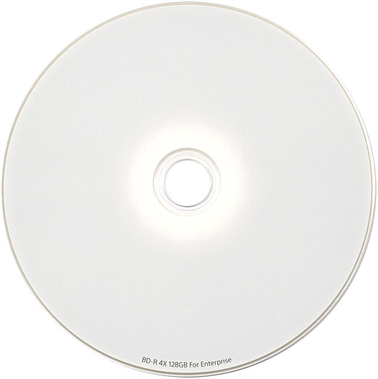 Alt view image 2 of 7 - Sony 4X 128GB BDXL Quad Layer BD-R XL White Inkjet Printable Blu-ray Recordable 50 year archival discs - 10 Discs