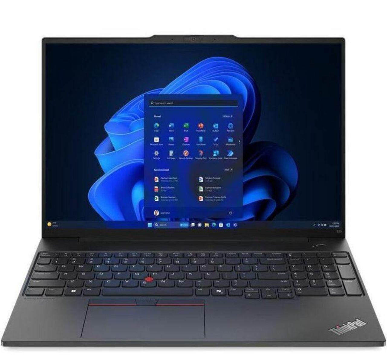 Alt view image 18 of 20 - Lenovo ThinkPad E16 Gen 2 16" WUXGA IPS Laptop Intel Core Ultra 7 155U 1.7 GHz up to 4.8 GHz Intel Graphics 16GB DDR5 512GB SSD Windows 11 Pro - 21MA0006US