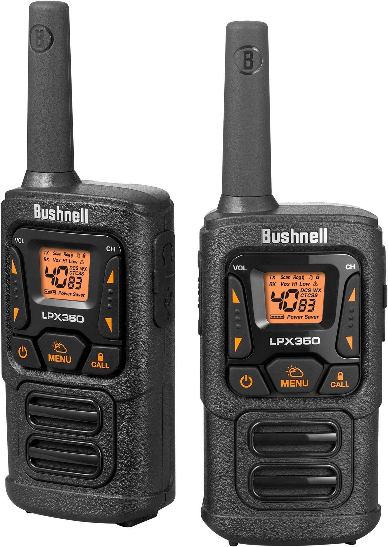 Bushnell 40KM 2 Way Radios - 1.0 Watt Long Range Walkie Talkies 2 Pack