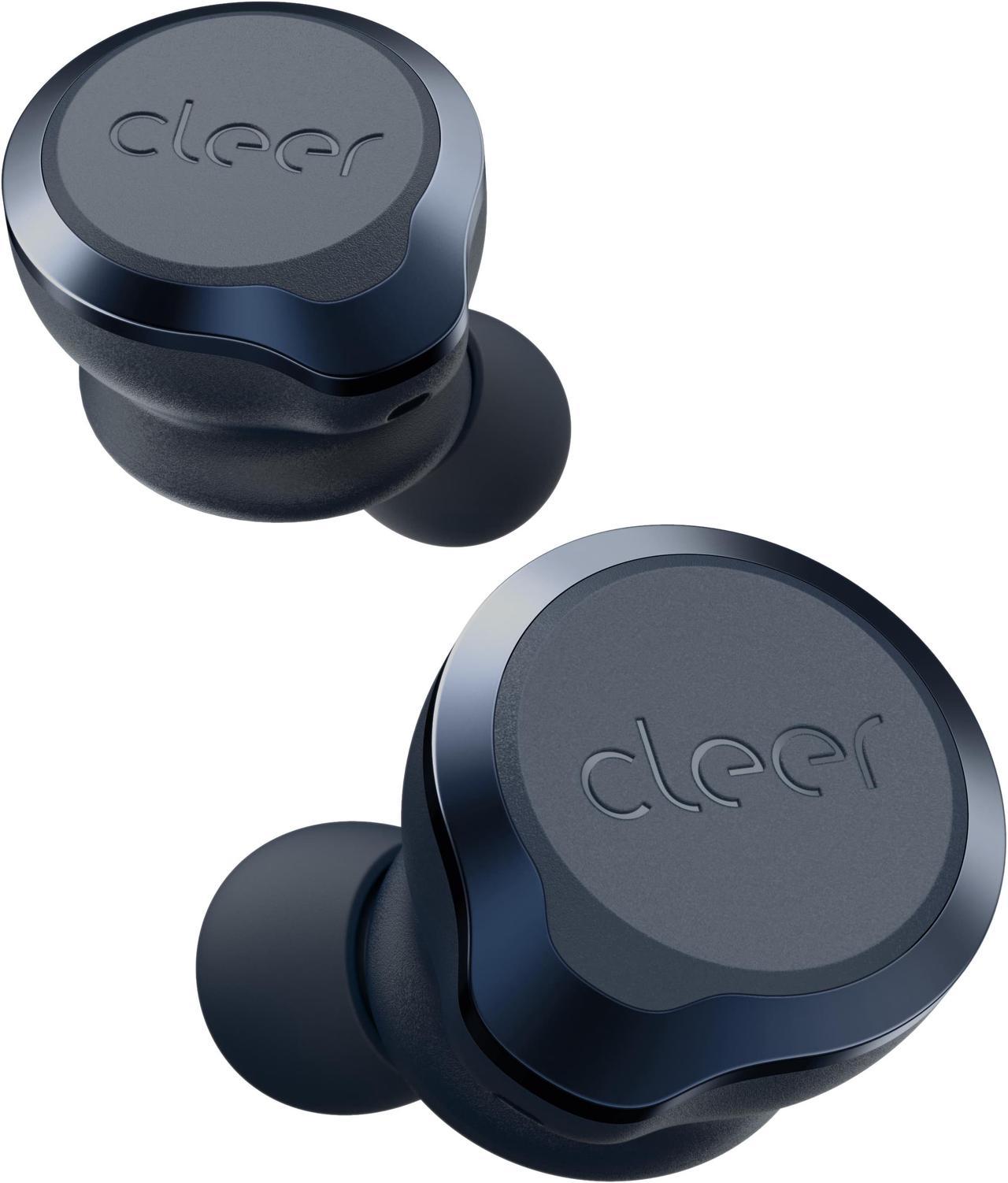 Cleer Audio ALLY PLUS II True Wireless Earbuds  Bluetooth 5.0, Noise Environment Cancelling Ambient Awareness Technology, Dual Microphone | IPX4 Water Resistance. 33Hr Battery Total (Midnight Blue)